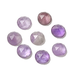 Аметист Природный аметист кабошонов, граненые, полукруглый, 6x2.8 мм