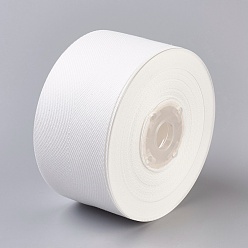 Blanc Rayonne et ruban de coton, ruban de bande sergé, ruban à chevrons, blanc, 1 pouces (25 mm), à propos de 50yards / roll (45.72m / roll)