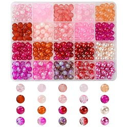 (52) Непрозрачная лаванда Круглые стеклянные бусины своими руками, изготовление ювелирных изделий, наборы для поиска, разноцветные, 8~9 мм, отверстие : 1~1.6 мм, 20 шт / стиль