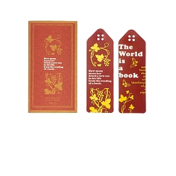 Grape PET Bookmarks, Vintage Arrow Shape Bookmarks, Grape Pattern, 128x40mm, 2 styles, 2pcs/style, 4pcs/set