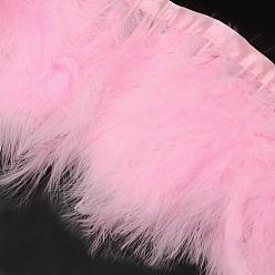 Pink Fashion Feather Cloth Strand Costume Accessories, Pink, 120~190x28~56mm, about 2m/bag
