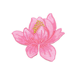 Flower Embroidery Iron on/Sew on Patch, for Costume Bag Hat, Flower, 40~80mm