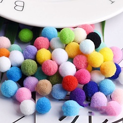Colorful DIY Doll Craft Polyester High-elastic Pom Pom Ball, RoundDecorations, Colorful, 1.5cm