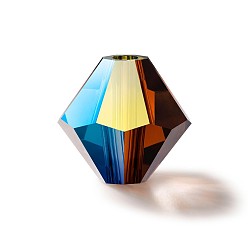 10250 20000 Chocolate 2xAB Хрустальные бусины preciosa®, чешский хрусталь, биконус(451 69 302 рондель), 10250 20000 шоколад 2хаб, 6 мм, 144 шт / брутто
