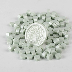 Honeydew Sealing Wax Particles, for Retro Seal Stamp, Octagon, Honeydew, Package Bag Size: 114x67mm, about 100pcs/bag