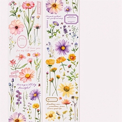 Flower PET Tape River of Time Retro Journal Tape Stickers, Flower, 50mm