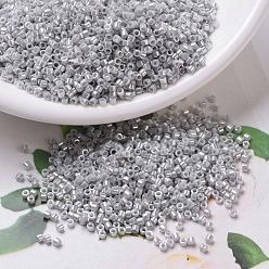 (DB0252) Opaque Gray Luster MIYUKI Delica Beads, Cylinder, Japanese Seed Beads, 11/0, (DB0252) Opaque Gray Luster, 1.3x1.6mm, Hole: 0.8mm, about 10000pcs/bag, 50g/bag