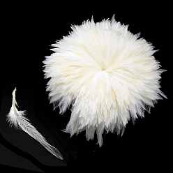 White Fashion Feather Costume Accessories, White, 120~160x10~21mm, about 700~800pcs/bundle