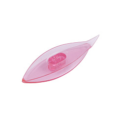 Rose Nacré Navettes de frivolité en plastique, outil artisanal de fabrication de dentelle à la main bricolage, perle rose, 80x20x10mm