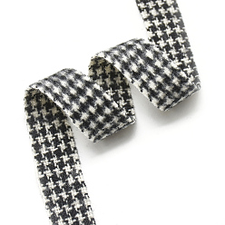 Black Braided Nylon Ribbons, Black, 3/8 inch(10mm), about 20yards/roll(18.2m/roll)