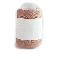 Dark Salmon 280M Size 40 100% Cotton Crochet Threads, Embroidery Thread, Mercerized Cotton Yarn for Lace Hand Knitting, Dark Salmon, 0.05mm