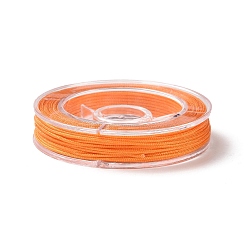 Dark Orange Nylon Thread for Jewelry Making, Dark Orange, 0.8mm, about 7.65~9.84 yards(7~9m)/roll