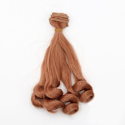 Sienna High Temperature Fiber Long Hair Short Wavy Hairstyles Doll Wig Hair, for DIY Girl BJD Makings Accessories, Sienna, 7.87~39.37 inch(20~100cm)