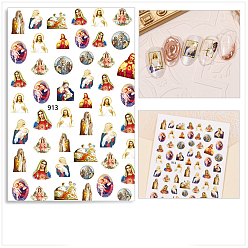 Goddess Nail Art Stickers Decals, Self Adhesive, for Nail Tips Decorations, Goddess Pattern, 10x8cm