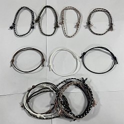 (52) Непрозрачная лаванда 14шт 7 цвета хлопковый шнур браслет набор для мужчин и женщин, разноцветные, 5-1/8~11-3/8 дюйм (13~29 см), 2 шт / цвет