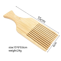 Blanched Almond Wood Comb, for Comb Tapestry Weaving, Blanched Almond, 150x60x6mm