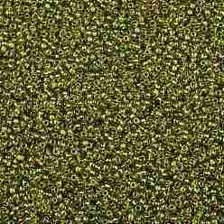 (996) Gilt Lined AB Peridot TOHO Round Seed Beads, Japanese Seed Beads, (996) Gilt Lined AB Peridot, 11/0, 2.2mm, Hole: 0.8mm, about 5555pcs/50g