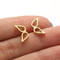 672 gold Earrings Girls Cute Spring Summer Butterfly Wings Heart Pattern Personality Earrings