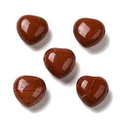 Красный Камень Натуральный красный бисер яшма, сердце, 14.5~15x14.5~15x8.5 мм, отверстие : 1.5 мм