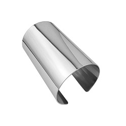 Серебро Яркий и блестящий широкий браслет-манжета из золота и серебра с открытым дизайном — эффектное украшение