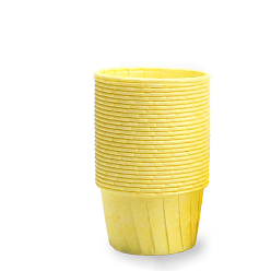 Yellow Cupcake Paper Baking Cups, Greaseproof Muffin Liners Holders Baking Wrappers, Yellow, 65x45mm, about 50pcs/set