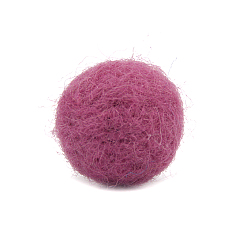 Old Rose Wool Felt Balls, Pom Pom Balls, for DIY Decoration Accessories, Old Rose, 20mm