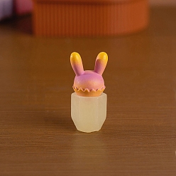 Pink Скульптура из смолы кактуса витрина украшения, для домашнего офисного стола, розовые, 24x50 мм