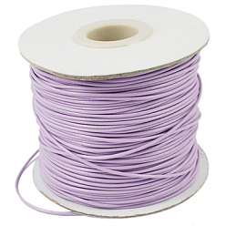 Plum Waxed Polyester Cord, Bead Cord, Plum, 0.5mm, about 169.51~174.98 Yards(155~160m)/Roll