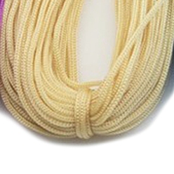 Lemon Chiffon Polyester Hollow Yarn for Crocheting, Ice Linen Silk Hand Knitting Light Body Yarn, Summer Sun Hat Yarn for DIY Cool Hat Shoes Bag Cushion, Lemon Chiffon, 1mm, about 54.68 Yards(50m)/Skein