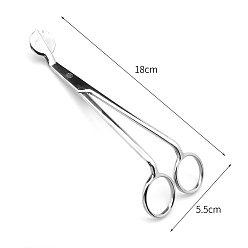 Stainless Steel Color Stainless Steel Candle Wick Trimmer, Candle Tool, Stainless Steel Color, 18x5.5cm