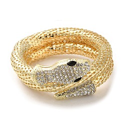 Golden Alloy Popcorn Chain Bracelets, Rhinestone Snake Bracelet, Golden, Inner Diameter: 2 inch(5.1cm)