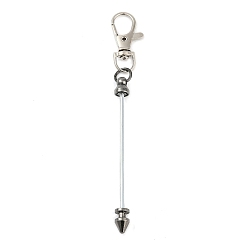 Черный Подвесные украшения из сплава с бусинами, чёрные, 12.2 см