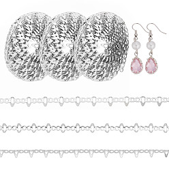 Посеребрённый 3м медная проволока для рукоделия, провод галереи, проволока для кабошонов, изготовления ювелирных изделий поставок, 925 серебро покрытием, 1.7~3.6x0.3 мм, около 9.84 футов (3 м) / комплект