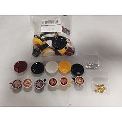 (52) Непрозрачная лаванда 65 шт. 13 стили миниатюрные украшения, аксессуары для домашнего кукольного домика с микро-ландшафтом, притворяясь опорными украшениями, разноцветные, 19~30x3~12 мм, 5 шт / стиль