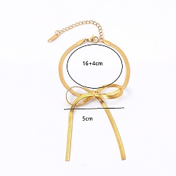 Золотой 201 из нержавеющей стали цепи браслеты елочка, браслет с звеньями бабочки для женщин, повседневная одежда, золотые, 6-3/8 дюйм (16.3 см)