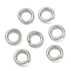 Нержавеющая Сталь Цвет Устойчивы к потускнению 304 открытые соединительные кольца из нержавеющей стали, круглые, цвет нержавеющей стали, 8x1.5 мм, 15 датчик, внутренний диаметр: 5 мм, Около 357 шт / 100 г