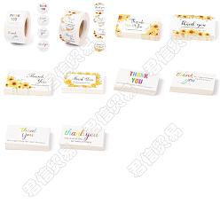 Mixed Color Thank You for Supporting My Business Card, for Decorations, Rectangle, Mixed Color, 90x50x0.4mm, 80pcs/set