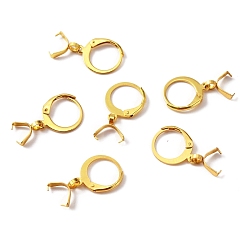 Golden 304 Stainless Steel Leverback Earring Finding, with Ice Pick Pinch Bails, Golden, 22mm, Pin: 0.65x0.8mm and 0.6mm