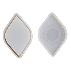 Eye Storage Box Silicone Molds, Resin Casting Coaster Molds, For UV Resin, Epoxy Resin Craft Making, Eye, 106x70x9~24mm, 2pcs/set