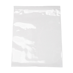 Прозрачный Полипропиленовые пакеты с замком на молнии, верхнего уплотнения, закрывающиеся сумки, мешок с самоуплотнением, прямоугольные, прозрачные, 26x18 см, односторонняя толщина: 2 мил(0.06мм), внутренней меры: 25x18 см