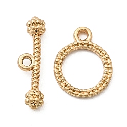 Матовый Золотой Цвет Застежка тоггл из сплава, без кадмия, без никеля и без свинца, кольцо, матовый золотой цвет, 5x16.5x3.5 мм, отверстие : 1.2 мм