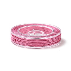 Pale Violet Red Nylon Thread for Jewelry Making, Pale Violet Red, 0.8mm, about 7.65~9.84 yards(7~9m)/roll