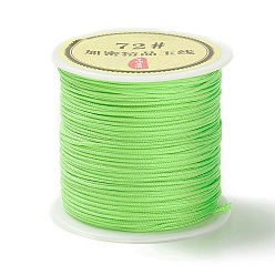 Lime 50 Yards Nylon Chinese Knot Cord, Nylon Jewelry Cord for Jewelry Making, Lime, 0.8mm