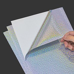 Разноцветный Голографические лазерные самоклеящиеся наклейки для домашних животных, листы с наклейками цвета радуги для художественных промыслов своими руками, скрапбукинга, красочный, 297x210 мм