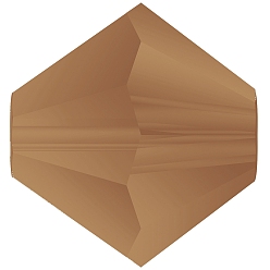 10220 840 Smoked Topaz Matt Хрустальные бусины preciosa®, чешский хрусталь, биконус(451 69 302 рондель), 10220 840 дымчатый топаз матовый, 5 мм, отверстие : 1 мм