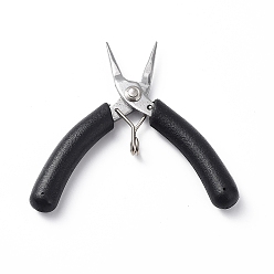 Black Steel Jewelry Pliers, Needle Nose Plier, Black, 9x9.9x1.3cm