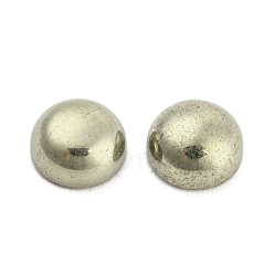 Pyrite Natural Pyrite Cabochons, Half Round/Dome, 6x3mm