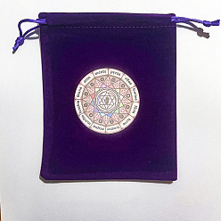 Étoile  Pochettes avec cordon de rangement de bijoux en velours runes, sacs à bijoux rectangulaires, pour le stockage d'articles de sorcellerie, étoiles, 15x12 cm