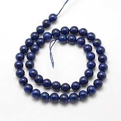 Natural Gemstone Natural Gemstone Beads Strands, Dyed, Imitation Lapis Lazuli, Round, 8.5mm, Hole: 1mm, about 48pcs/strand, 15.7 inch(40cm)