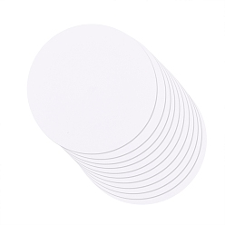 White Blank Kraft Cards, Round Art Paint Kraft Board, for Mandala Painting DIY Coasters Painting Writing and Decorations, White, 170x0.2mm, 20pcs/bag